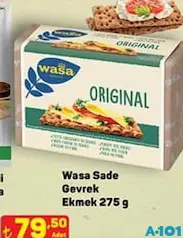 WASA SADE GEVREK EKMEK 275 G fiyat ve kampanya bilgisi